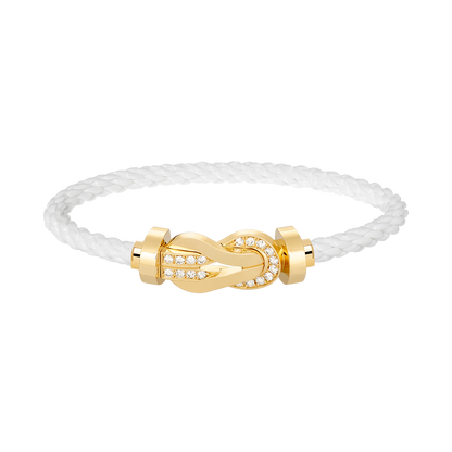 [Edler Schmuck] CHANCE GROSSES 8-FACH-SCHNALLE-HALBDIAMANT-ARMBAND GOLD