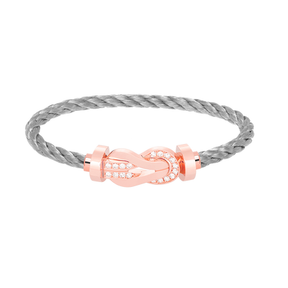 [Edler Schmuck]CHANCE GROSSES 8-FACH-ARMBAND MIT HALBDIAMANTEN UND SCHNALLE ROSÉGOLD