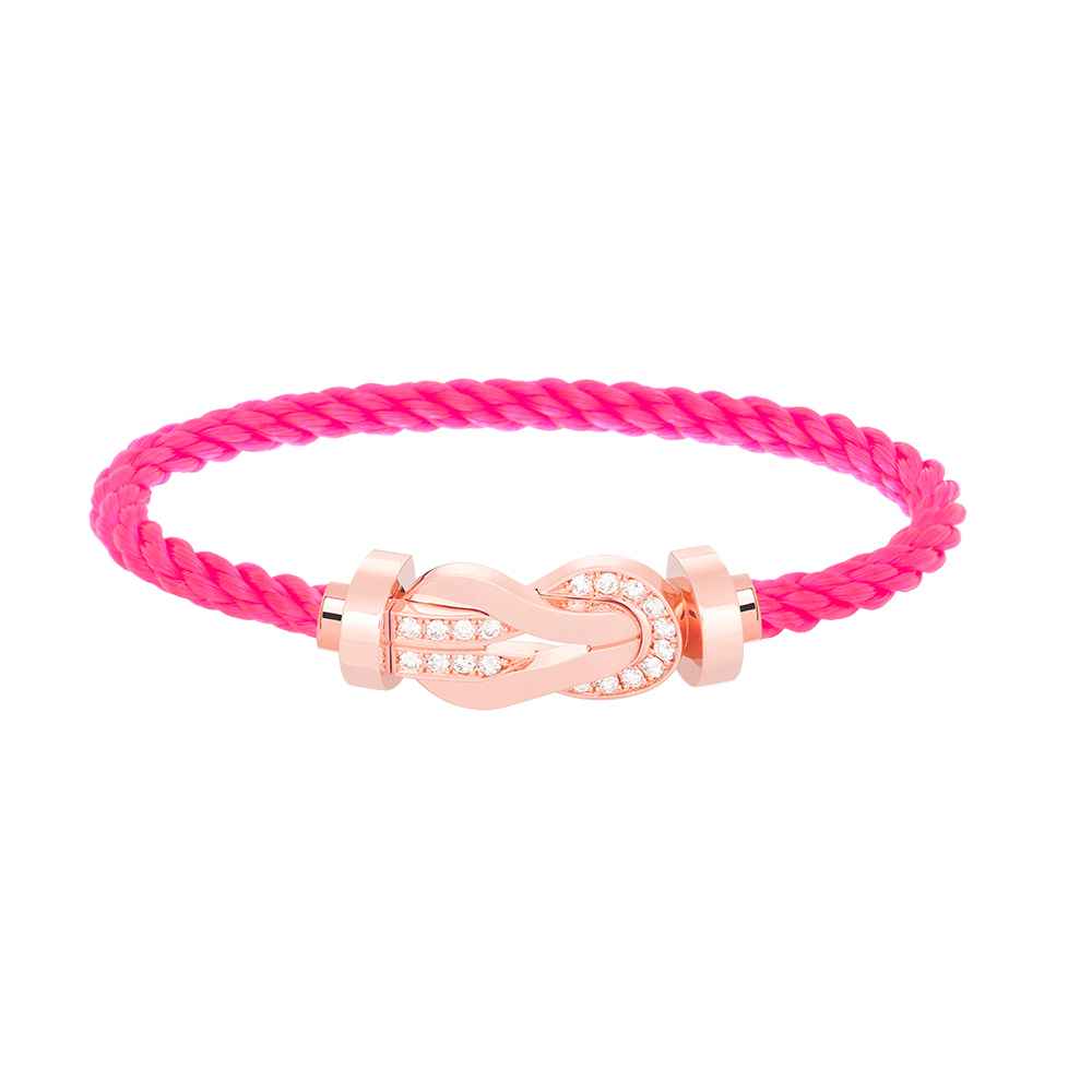 [Edler Schmuck]CHANCE GROSSES 8-FACH-ARMBAND MIT HALBDIAMANTEN UND SCHNALLE ROSÉGOLD