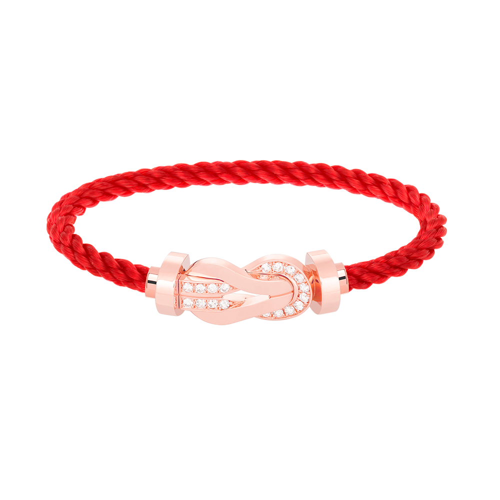 [Edler Schmuck]CHANCE GROSSES 8-FACH-ARMBAND MIT HALBDIAMANTEN UND SCHNALLE ROSÉGOLD