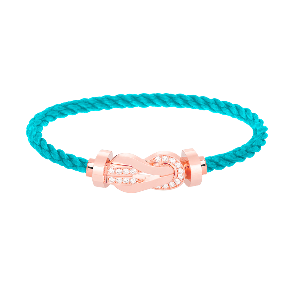 [Edler Schmuck]CHANCE GROSSES 8-FACH-ARMBAND MIT HALBDIAMANTEN UND SCHNALLE ROSÉGOLD