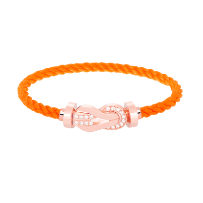 [Edler Schmuck]CHANCE GROSSES 8-FACH-ARMBAND MIT HALBDIAMANTEN UND SCHNALLE ROSÉGOLD