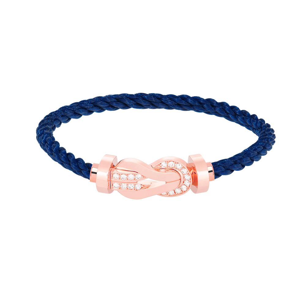 [Edler Schmuck]CHANCE GROSSES 8-FACH-ARMBAND MIT HALBDIAMANTEN UND SCHNALLE ROSÉGOLD