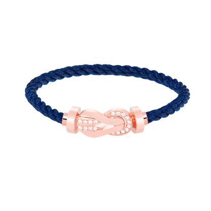 [Edler Schmuck]CHANCE GROSSES 8-FACH-ARMBAND MIT HALBDIAMANTEN UND SCHNALLE ROSÉGOLD