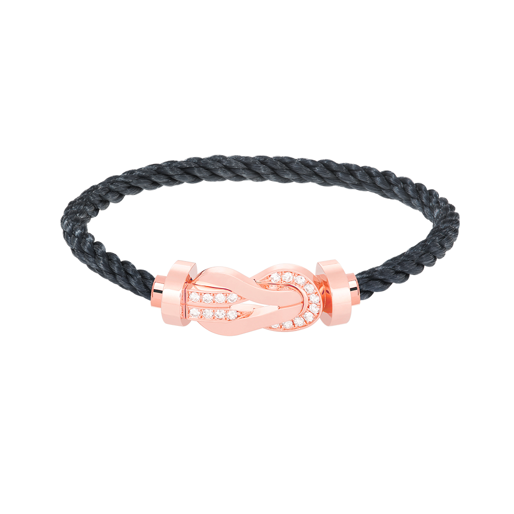 [Edler Schmuck]CHANCE GROSSES 8-FACH-ARMBAND MIT HALBDIAMANTEN UND SCHNALLE ROSÉGOLD