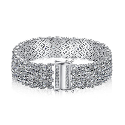 [Noble Jewelry]Ornate Elegant Round Cut Party Bracelet