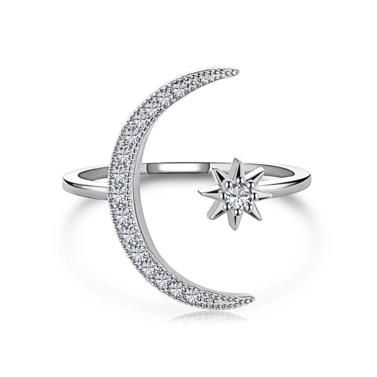 [Edler Schmuck]Eternity Mond &amp; Stern Ring