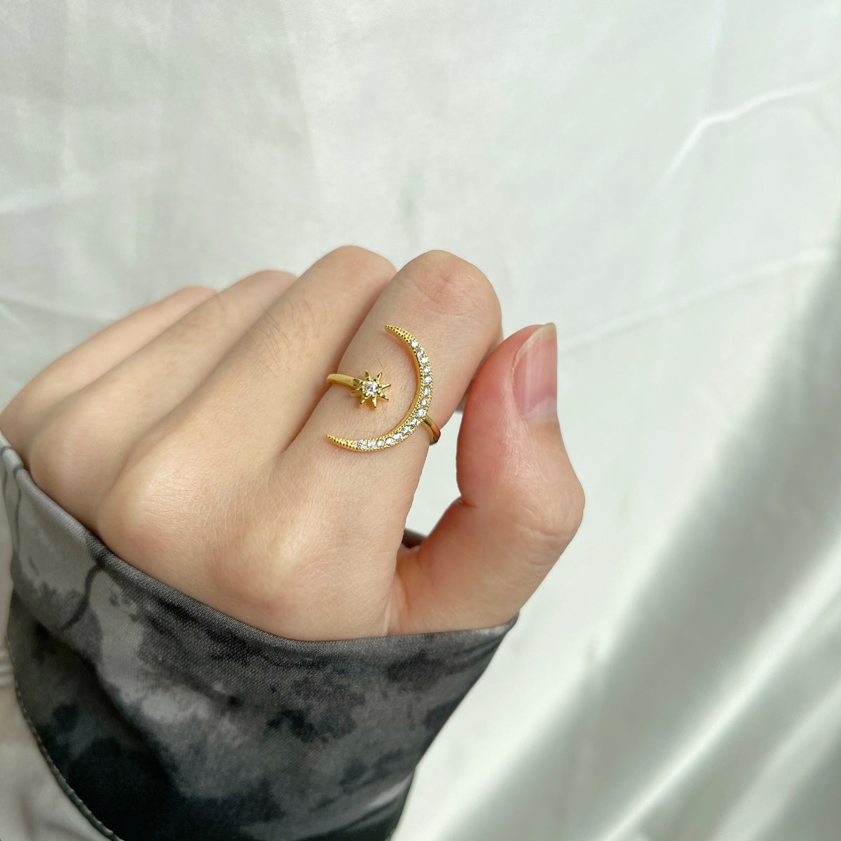 [Edler Schmuck]Eternity Mond &amp; Stern Ring