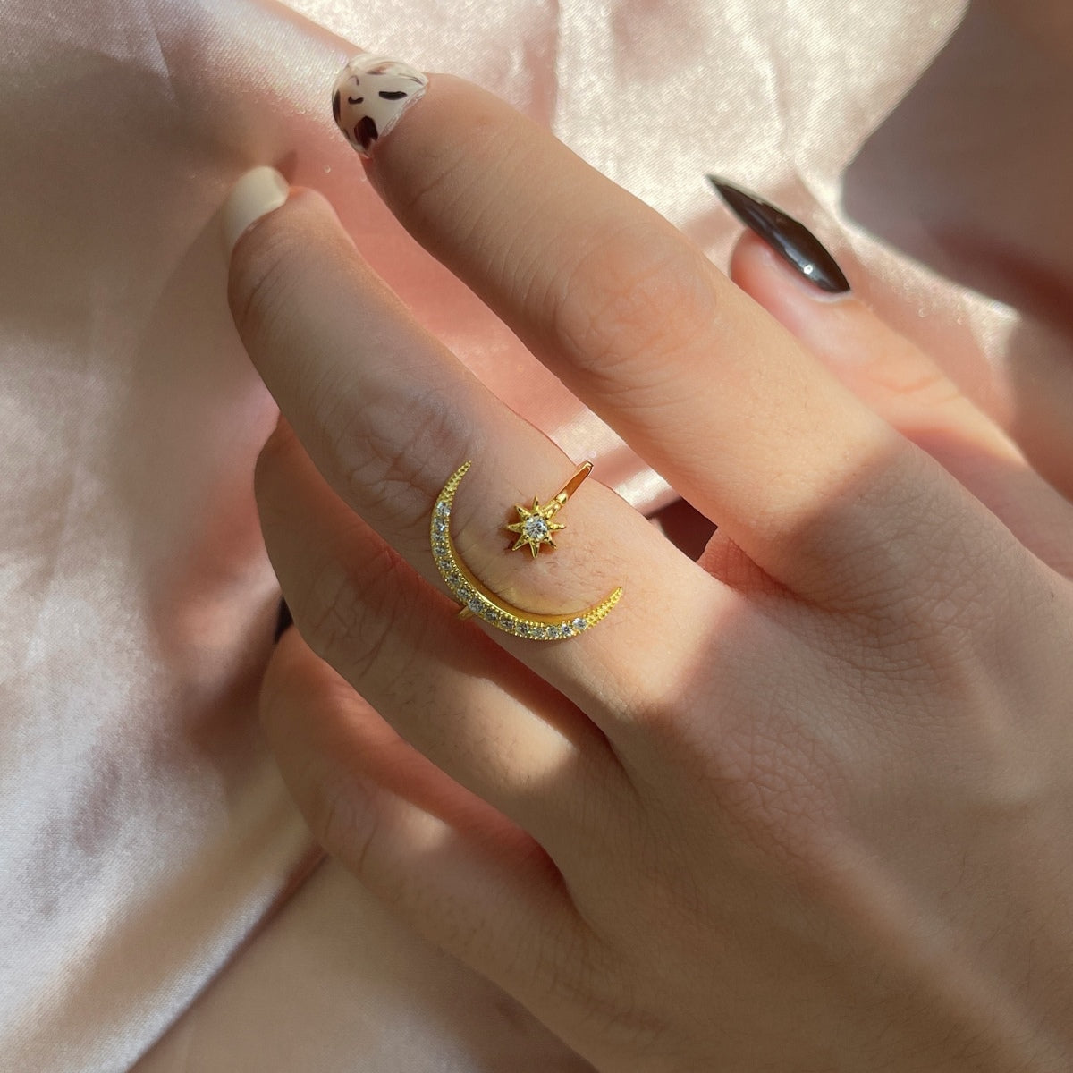 [Edler Schmuck]Eternity Mond &amp; Stern Ring