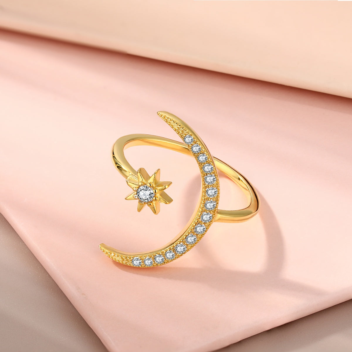 [Edler Schmuck]Eternity Mond &amp; Stern Ring