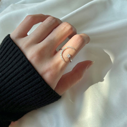 [Edler Schmuck]Eternity Mond &amp; Stern Ring