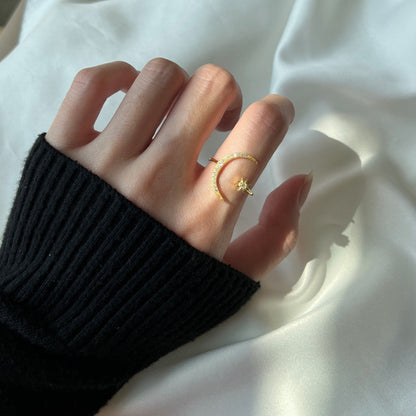 [Edler Schmuck]Eternity Mond &amp; Stern Ring