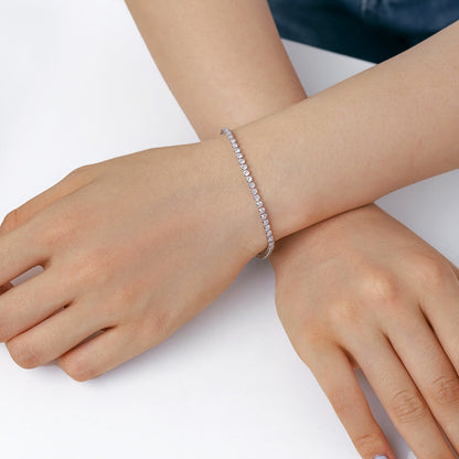 [Noble Jewelry]Dazzling Sparkling Round Cut Daily Bracelet