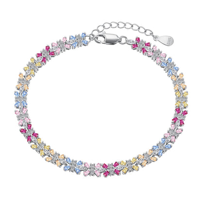 [Edler Schmuck] Strahlend buntes Party-Armband im Smaragdschliff