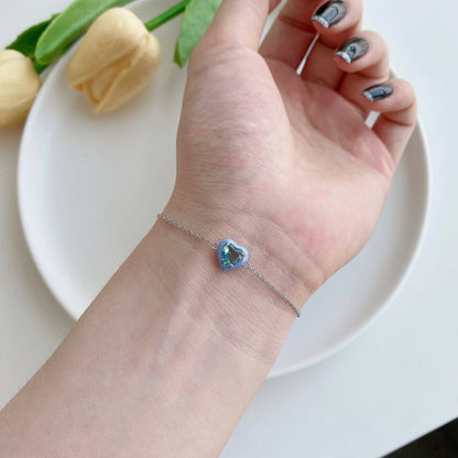 [Edler Schmuck] Funkelndes romantisches Armband in Herzform für Liebhaber