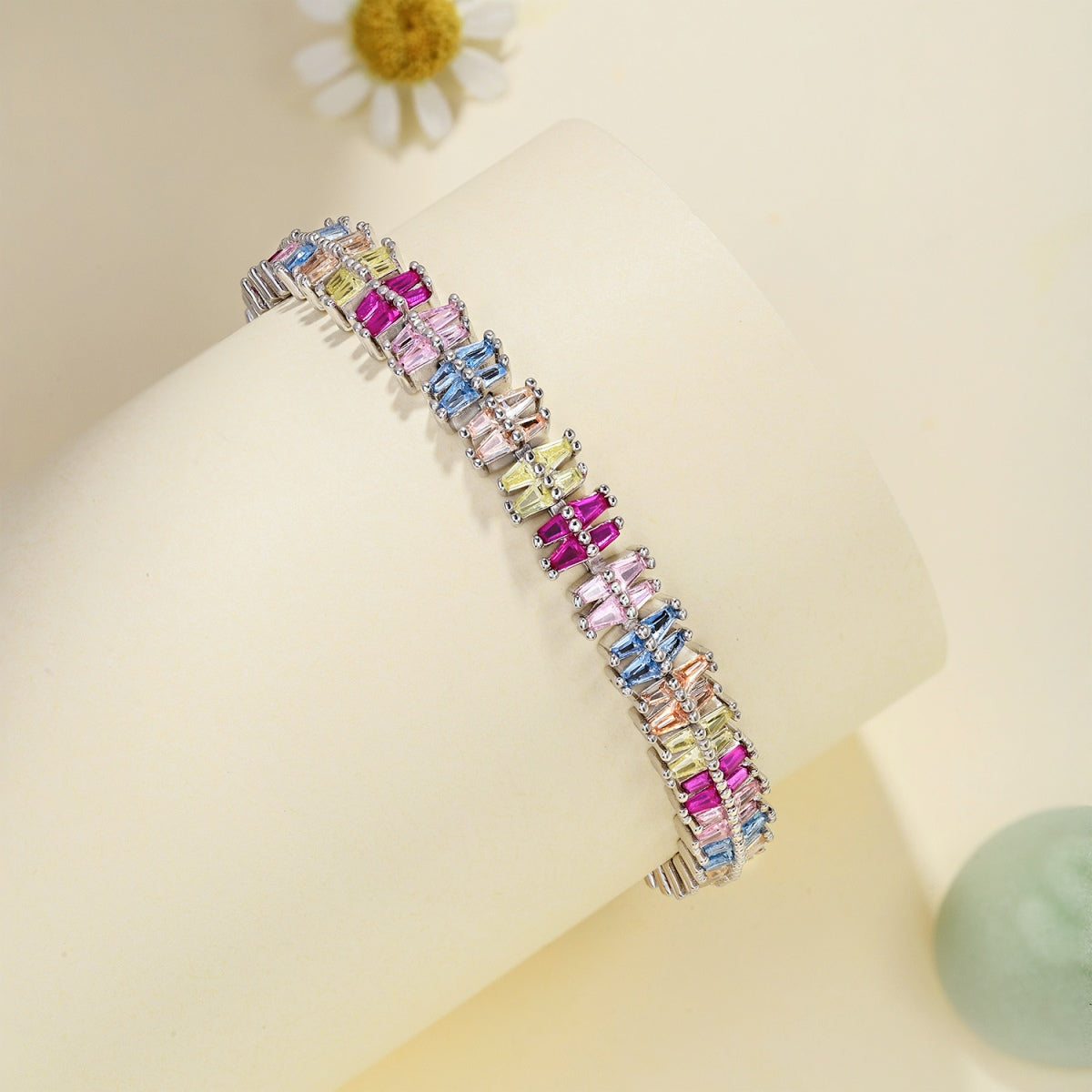 [Noble Jewelry]Sparkling Exquisite Multi Cut Party Bracelet