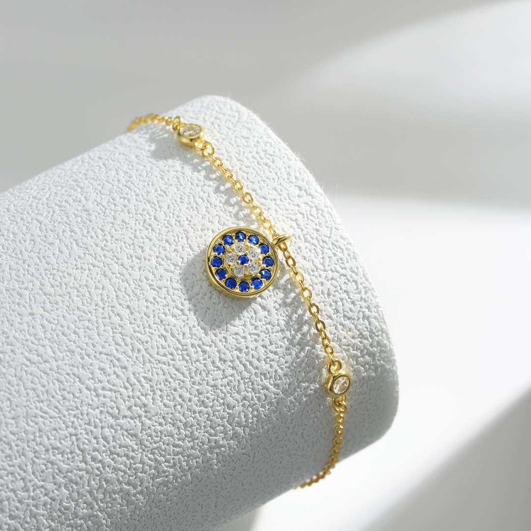 [Noble Jewelry]Devil's Eye Round Shape Bracelet