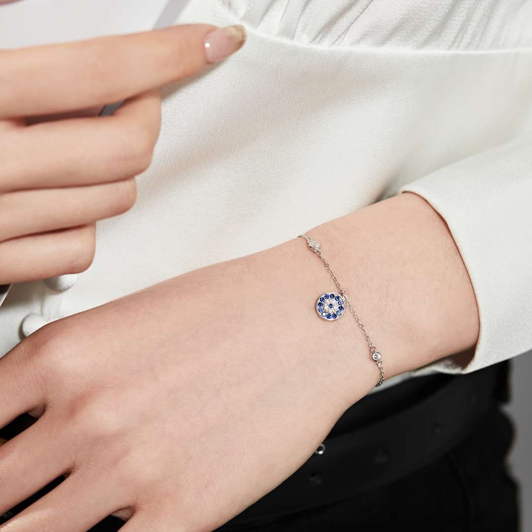 [Noble Jewelry]Devil's Eye Round Shape Bracelet