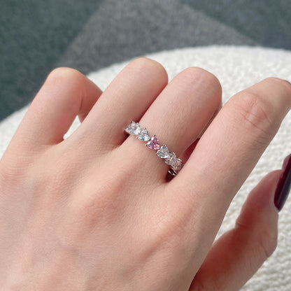 [Noble Jewelry]0.25 Carat Radiant Romance Heart Cut Lover Ring