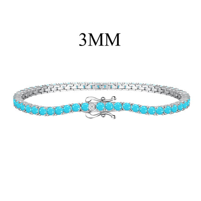 [Noble Jewelry]Dainty Charming Round Cut Tennis Bracelet