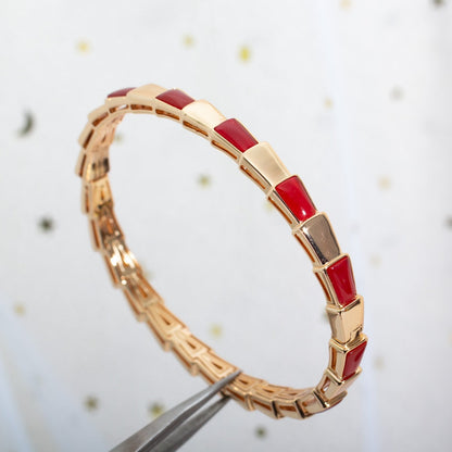 [Edler Schmuck]SERPENTI ARMBAND ROSGOLD RUBELLIT