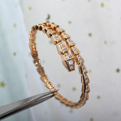 [Edler Schmuck]SERPENTI ARMBAND 6,8MM ROSGOLD DIAMANT 