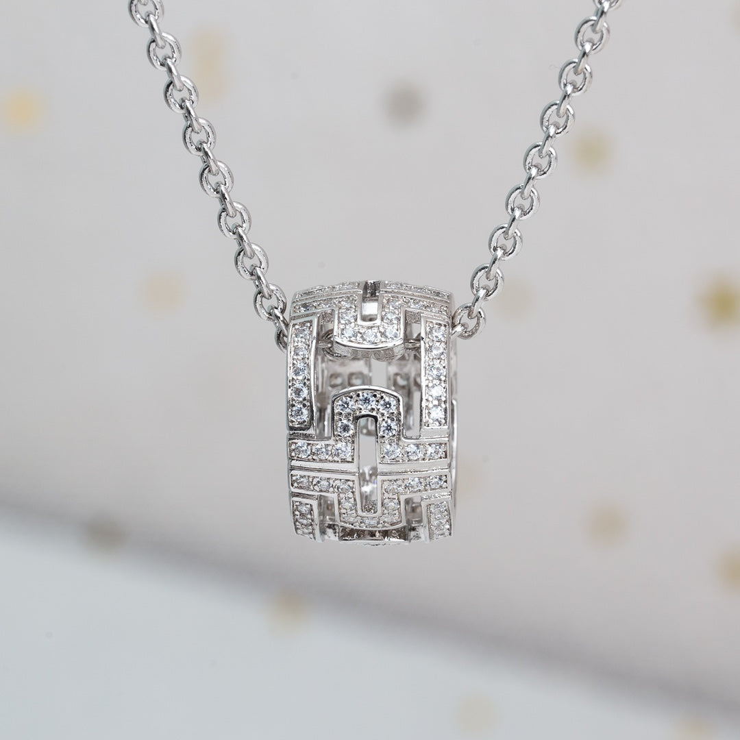 [Edler Schmuck] PARENTESI HALSKETTE SILBER DIAMANT