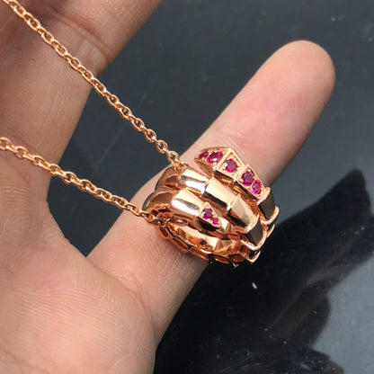 [Edler Schmuck] SERPENTI ANHÄNGER HALSKETTE