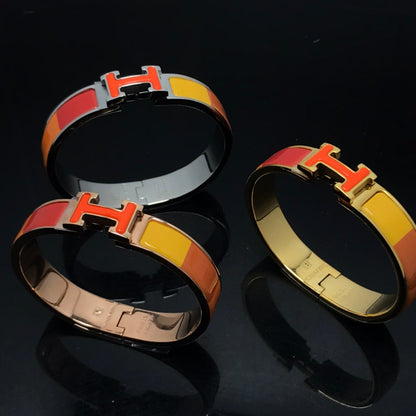 [Edler Schmuck]H ARMBAND ORANGE REGENBOGEN KERAMIK