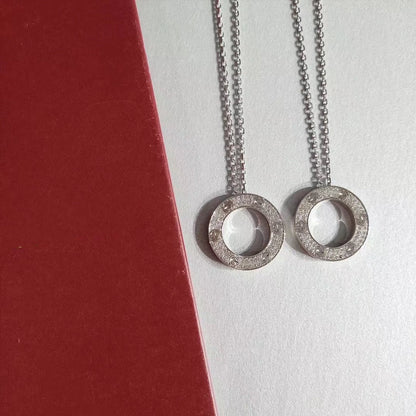 [Edler Schmuck] LIEBE HALSKETTE VERSTELLBAR SILBER