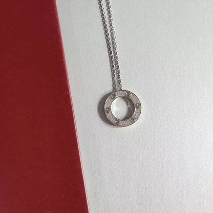 [Edler Schmuck] LIEBE HALSKETTE VERSTELLBAR SILBER