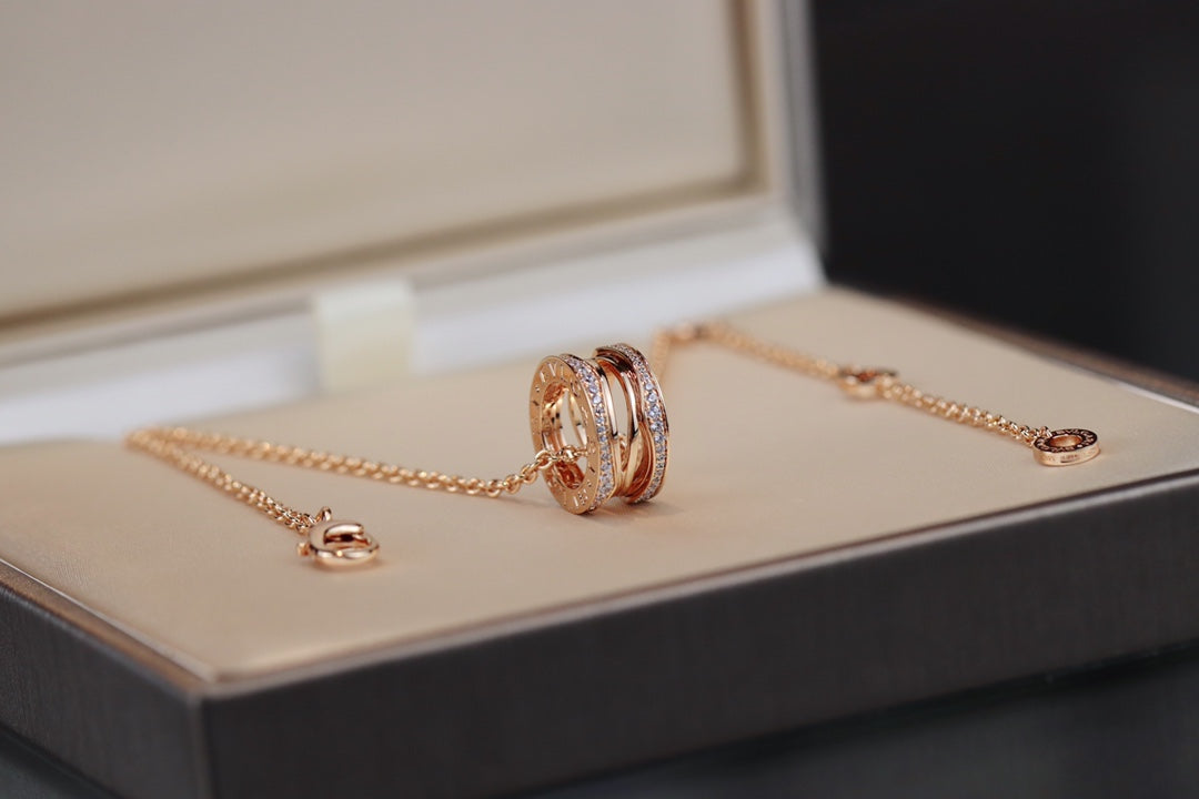 [Edler Schmuck]ZERO 1 ROSA GOLD HALSKETTE