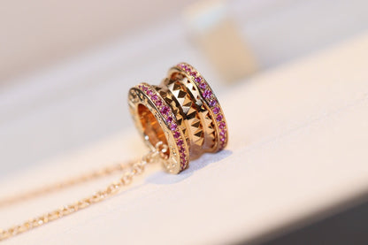 [Edler Schmuck]ZERO 1 ROCK ROSA GOLD ROSA DIAMANT HALSKETTE