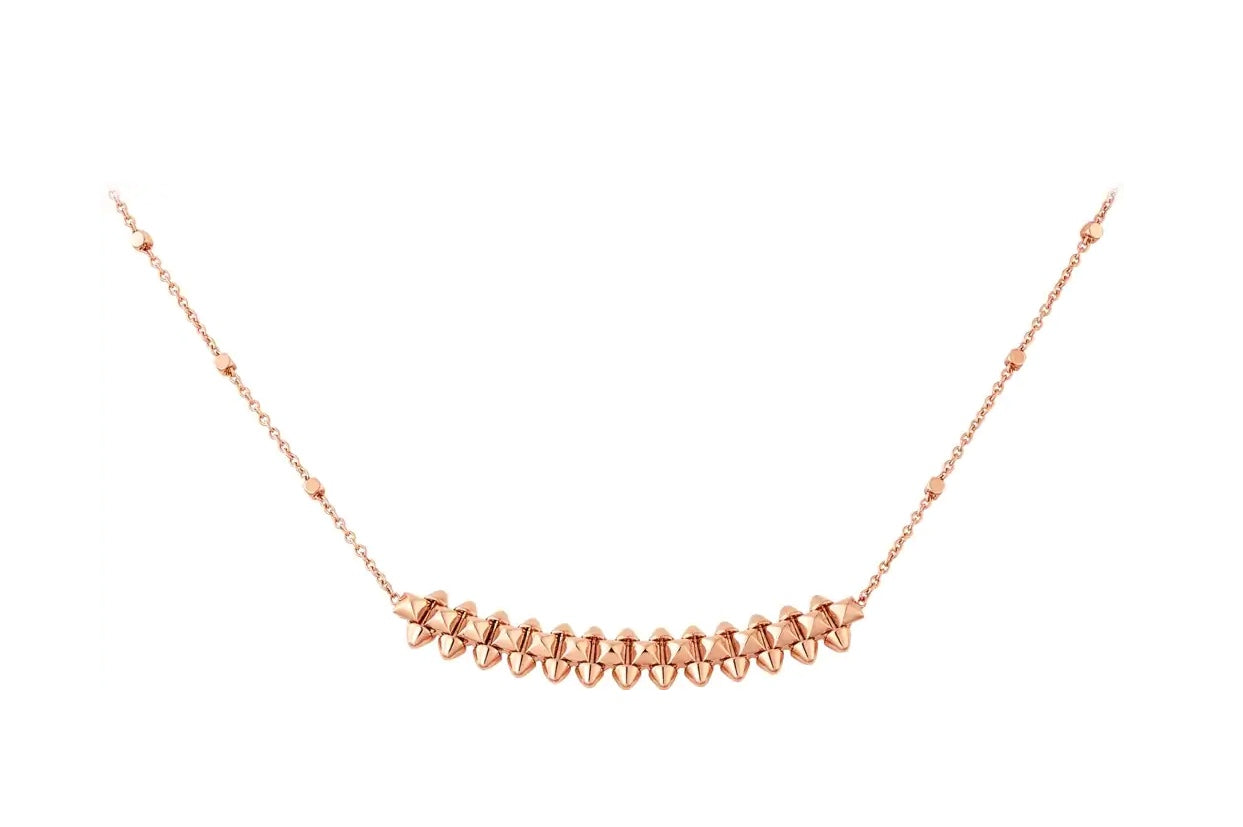 [Edler Schmuck]CLASH ROSA GOLD HALSKETTE 