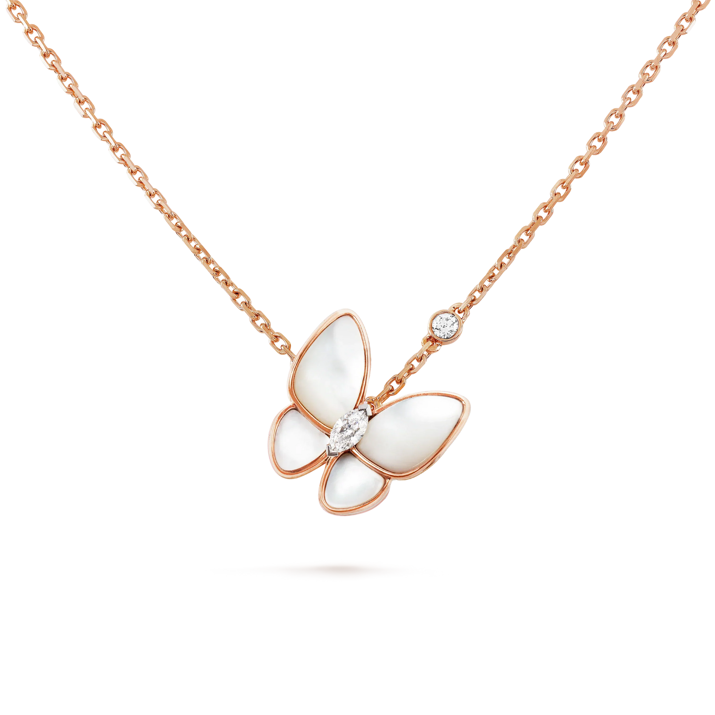 [Edler Schmuck] BUTTERFLY MOP DIAMOND HALSKETTE