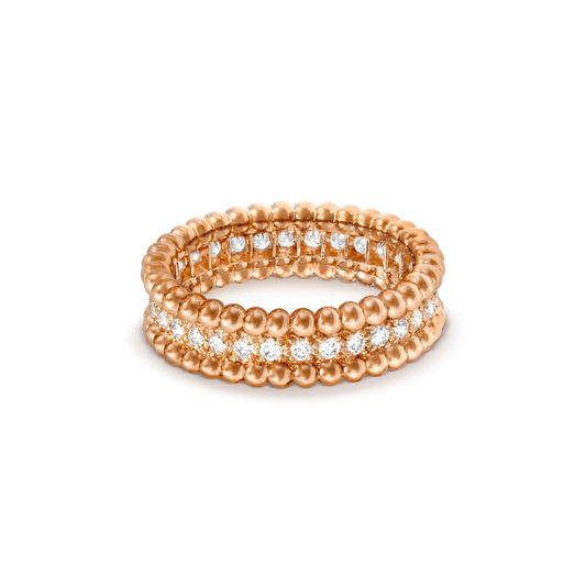 [Edler Schmuck] PERLEE DIAMANT ROSÉGOLDRING