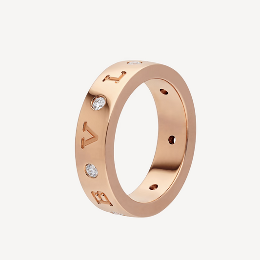 [Edler Schmuck]ZERO 1 ESSENTIAL ROSGOLDBAND MIT DIAMANTENRING