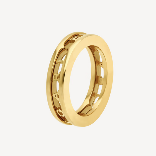 [Edler Schmuck]ZERO 1 ONE-BAND MIT DURCHBROCHENEM LOGO-SPIRALRING