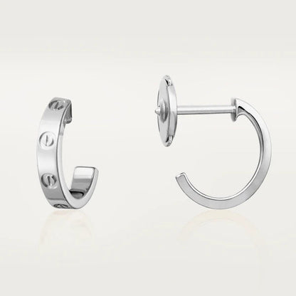 [Edler Schmuck] LIEBE OHRRINGE 2,65 MM SILBER 