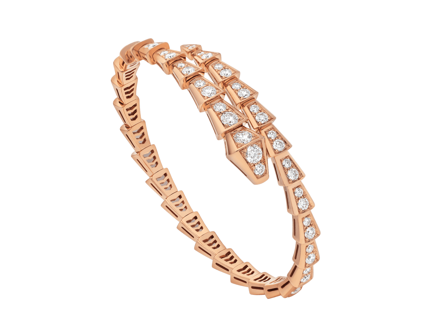 [Edler Schmuck]SERPENTI ARMBAND 6,8MM ROSGOLD DIAMANT 