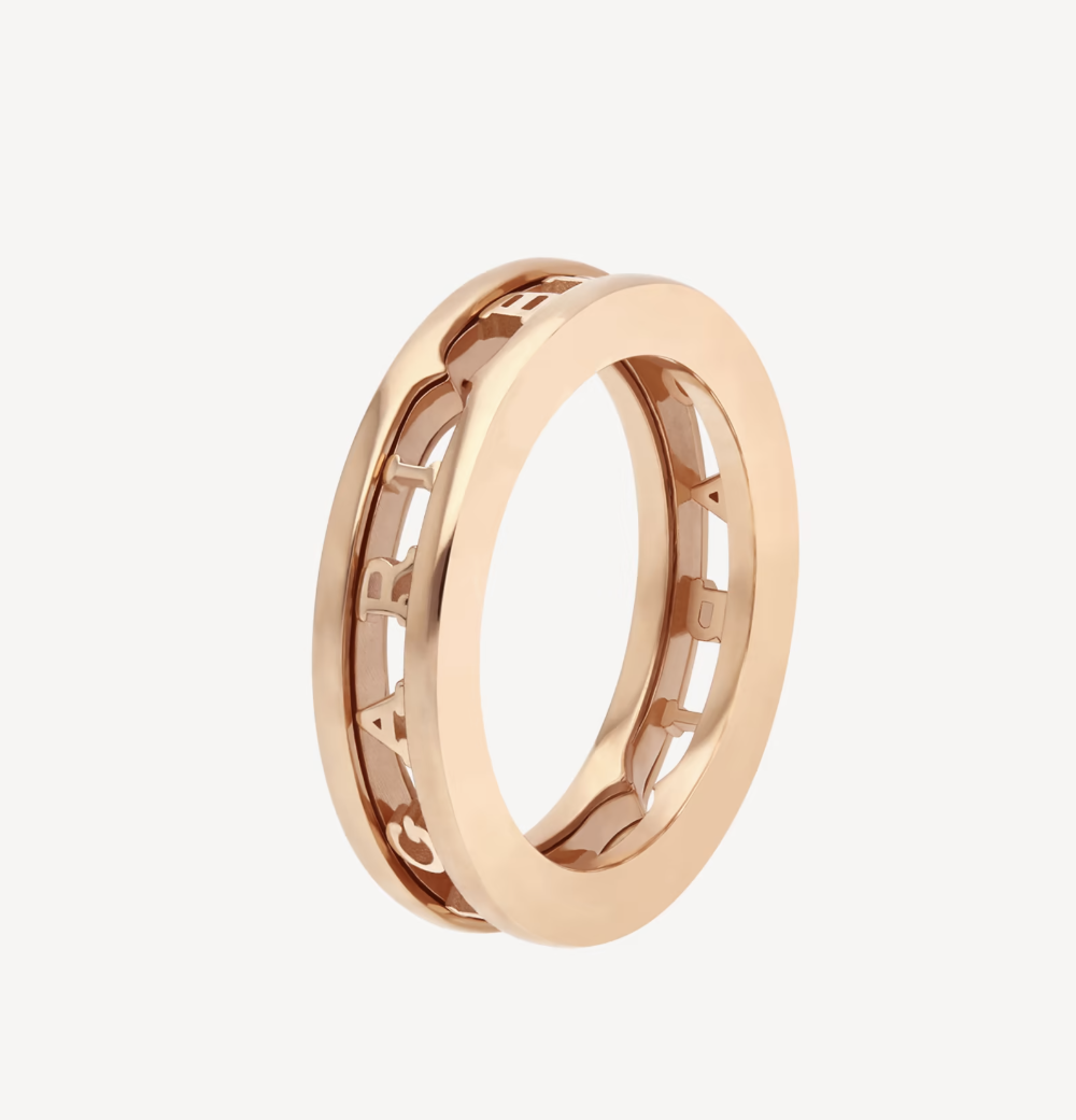 [Edler Schmuck]ZERO 1 ONE-BAND MIT DURCHBROCHENEM LOGO-SPIRALRING