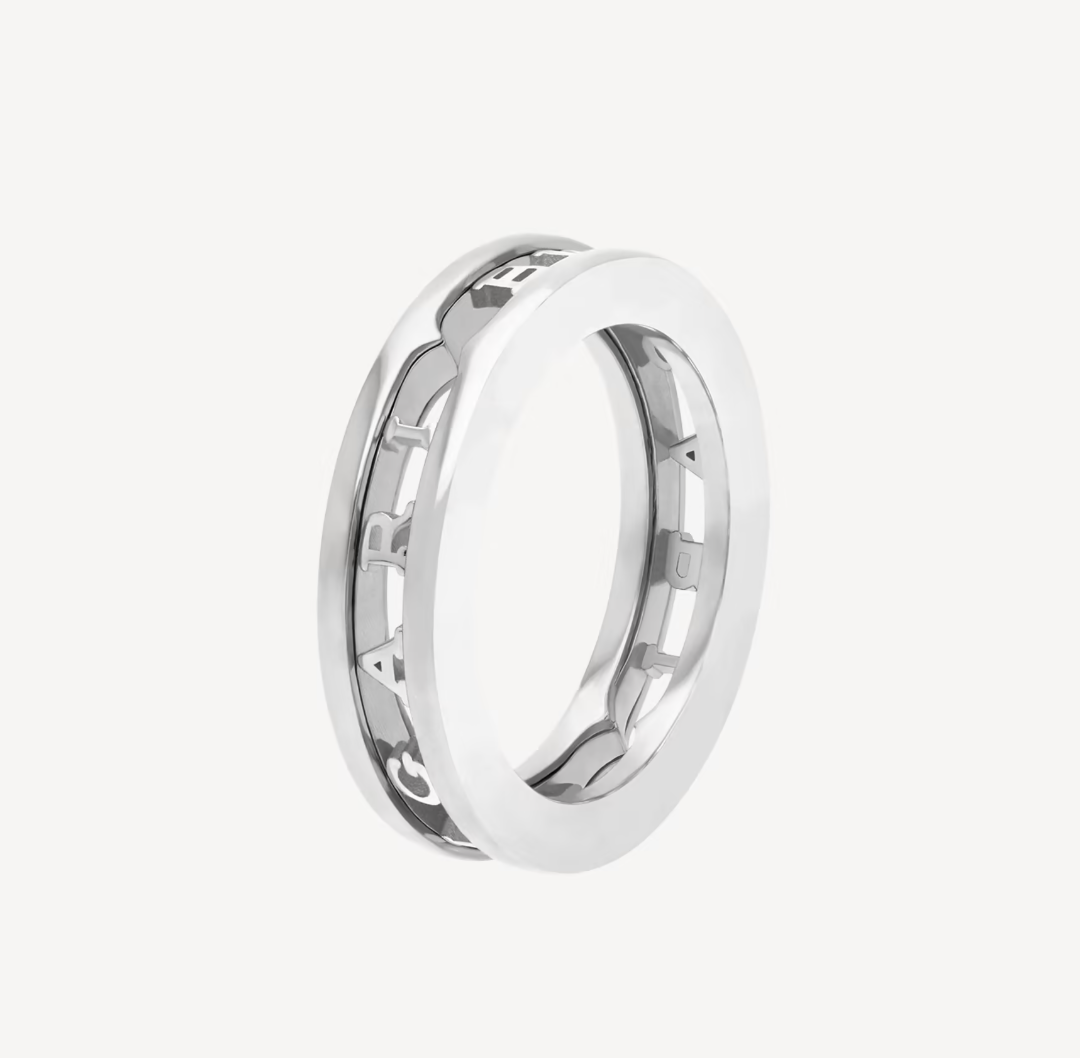 [Edler Schmuck]ZERO 1 ONE-BAND MIT DURCHBROCHENEM LOGO-SPIRALRING