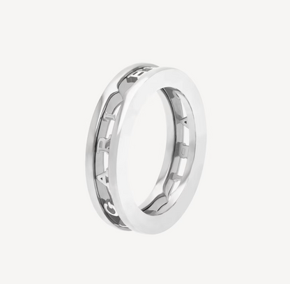 [Edler Schmuck]ZERO 1 ONE-BAND MIT DURCHBROCHENEM LOGO-SPIRALRING