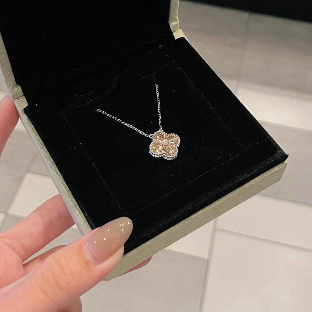 [Noble Jewelry]CLOVER 15MM DIAMOND LASER NECKLACE- CHRISTMAS 2024 SPECIAL EDITION