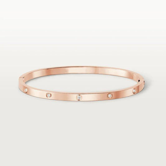 [Edler Schmuck] LIEBE ARMBAND 3,65 MM 10 DIAMANTEN