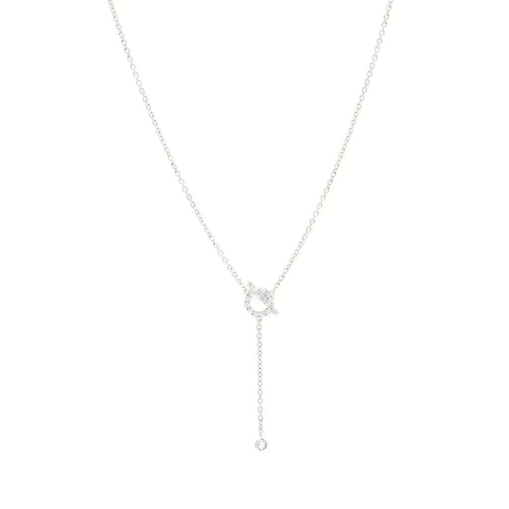 [Edler Schmuck]FINESSE SILBER DIAMANT HALSKETTE