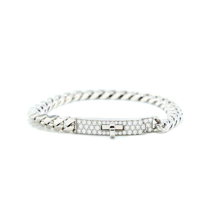 [Edler Schmuck]KELLY CHAIN ​​SILBER DIAMANT ARMBAND