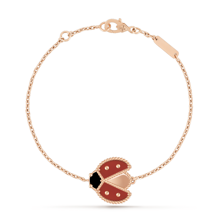 [Edler Schmuck]LUCKY SPRING 1 MOTIV ROSA GOLD ARMBAND