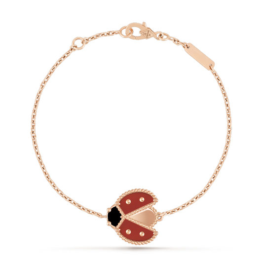 [Edler Schmuck]LUCKY SPRING 1 MOTIV ROSA GOLD ARMBAND