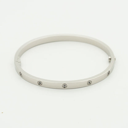 [Edler Schmuck] LIEBE ARMBAND 3,65 MM 10 DIAMANTEN